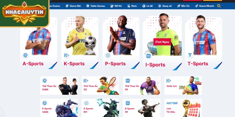 Net88 - Review Tổng Quan Về Nền Tảng Giải Trí Trực Tuyến 2 Sảnh cá cược thể thao